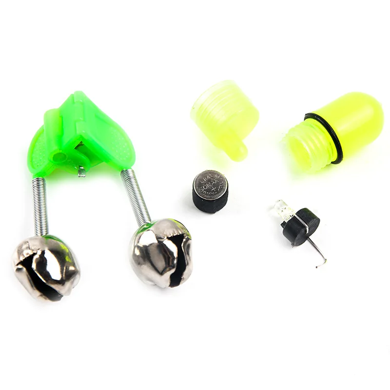 LSTACHi 7.5cm 10g LED Fishing Rod Bite Alarm Bells Ring Lures Accessory Red Light Alerter Outdoor Fish Tool | Спорт и развлечения