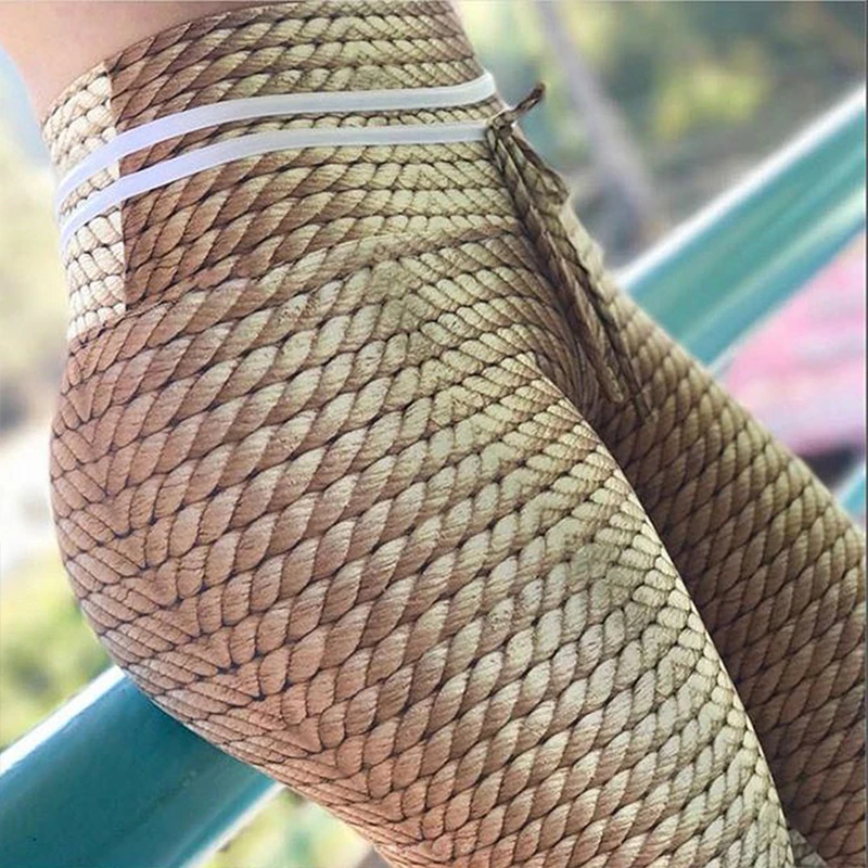 NORMOV сексуальный пуш-ап легинсы с цифровым принтом Для женщин Фитнес со шнуровкой