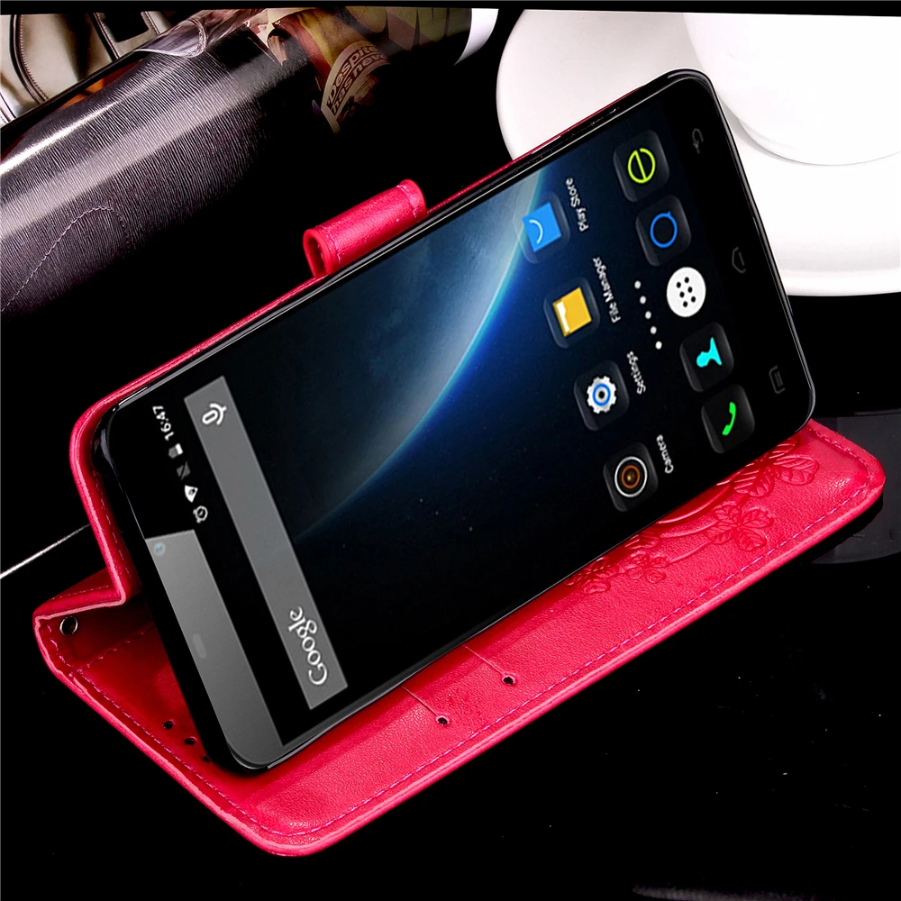 Роскошный кожаный чехол для телефона с бабочкой Для Doogee X3/X5 Max X5 Max Pro/F5/X6 X6 Pro, задняя крышка с откидной крышкой, чехол-кошелек с подставкой
