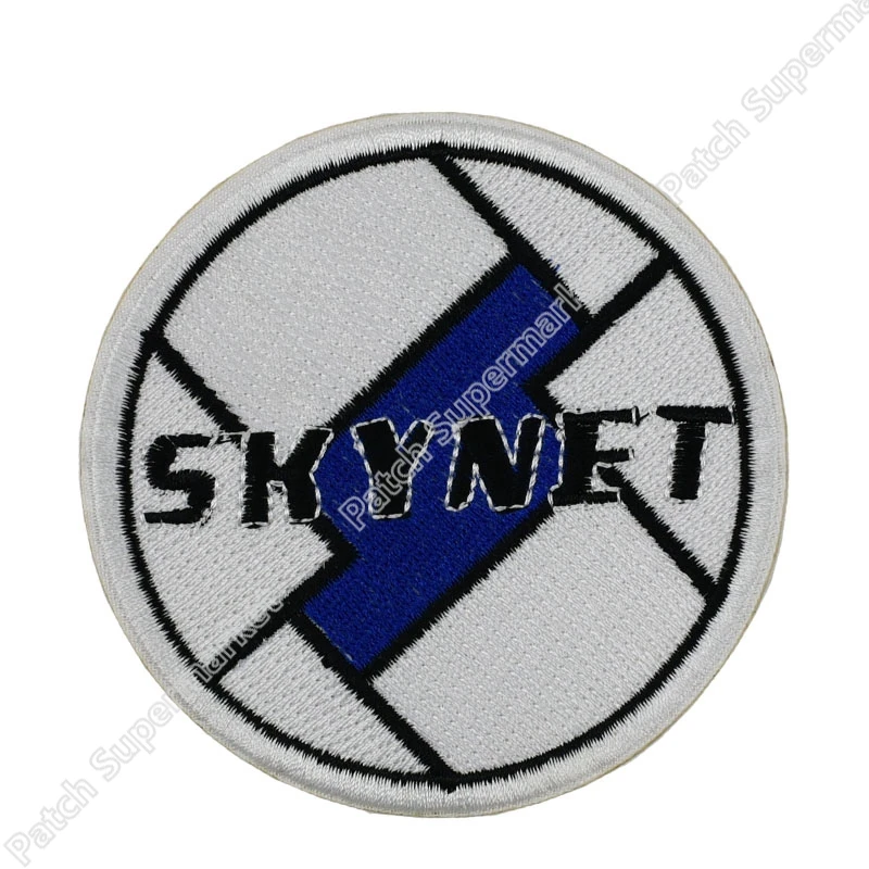 SKYNET TERMINATOR Cyberdyne Syetems Prop TV MOVIE Series костюм Байкерская нашивка жилет Вышитая эмблема