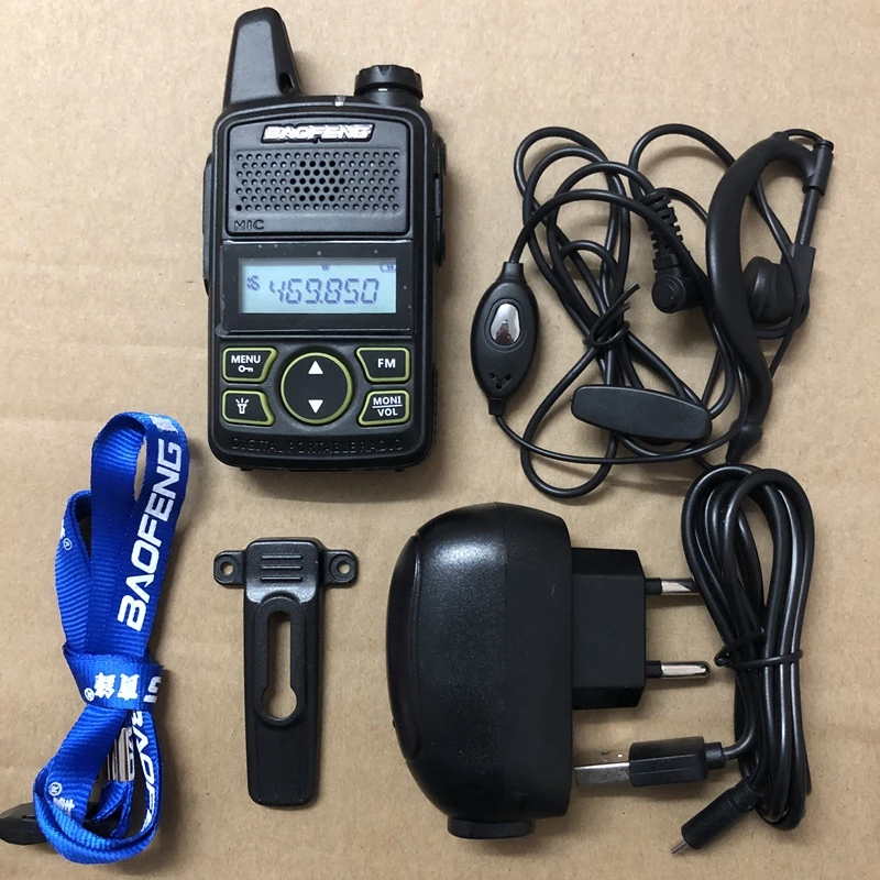 2 шт. Baofeng T1 иди и болтай walkie talkie мини UHF 400 470 МГц двухстороннее радио Функция SOS