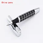 Ручка шариковая из нержавеющей стали 819, с наконечником среднего размера