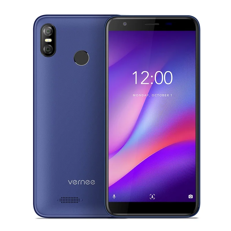 Синий Телефон Vernee M3, 5,5 дюймов, 3 ГБ ОЗУ, 32 Гб ПЗУ, две камеры, ультра тонкий, для лица, ID, 13 МП+ 5 МП, Android 8,1, мобильные телефоны - Цвет: Синий