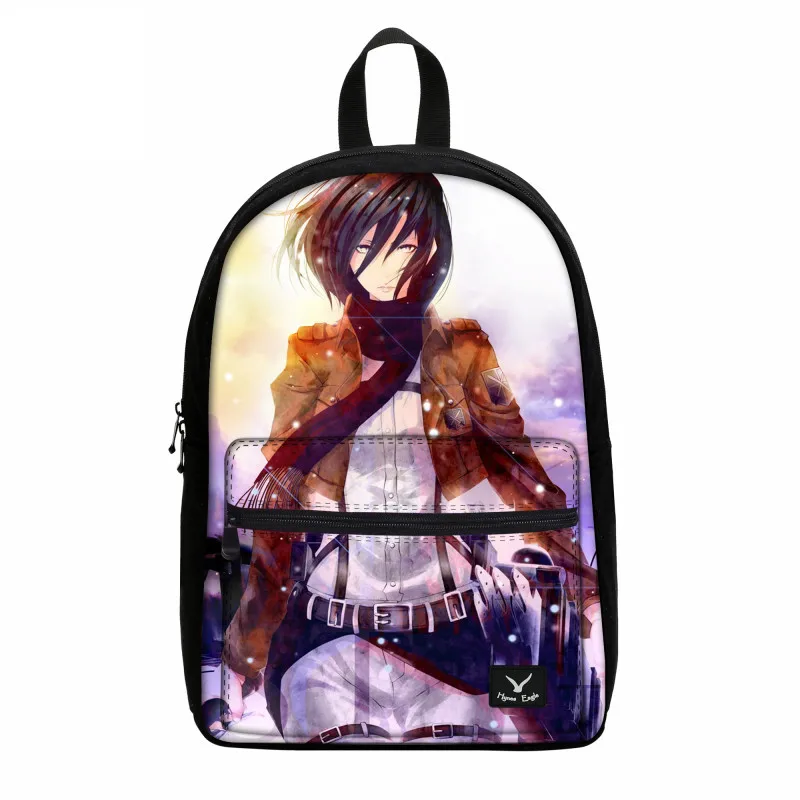 VEEVANV с модным принтом Bookbag детей школьная сумка атака на Титанов холст рюкзак