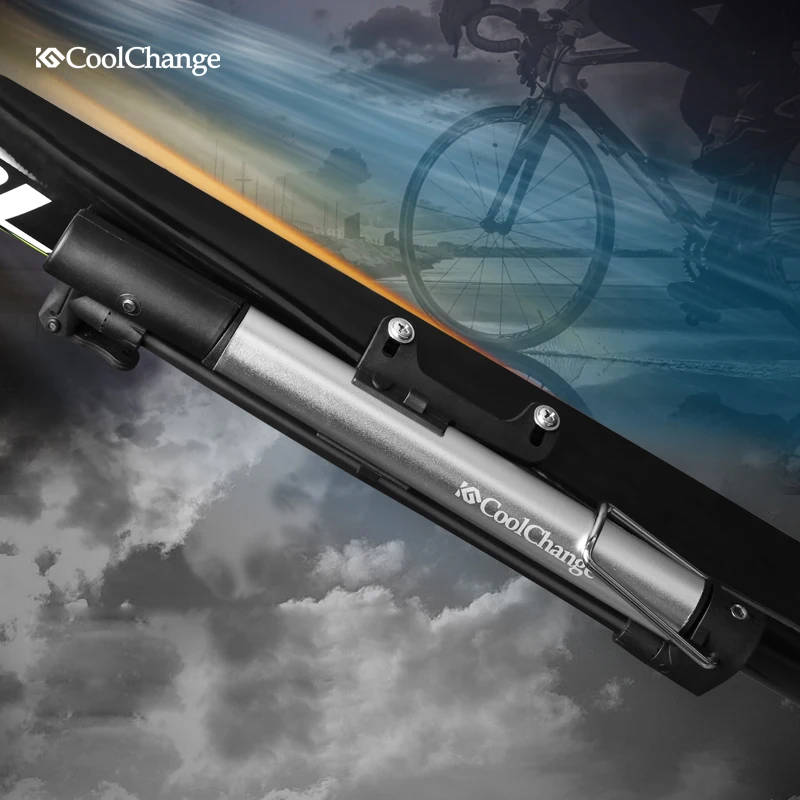 CoolChange Bicycle Pump Aluminum Alloy Mini Portable Light Air For Bike Tire Inflator Schrader Presta Valve Cycling | Спорт и