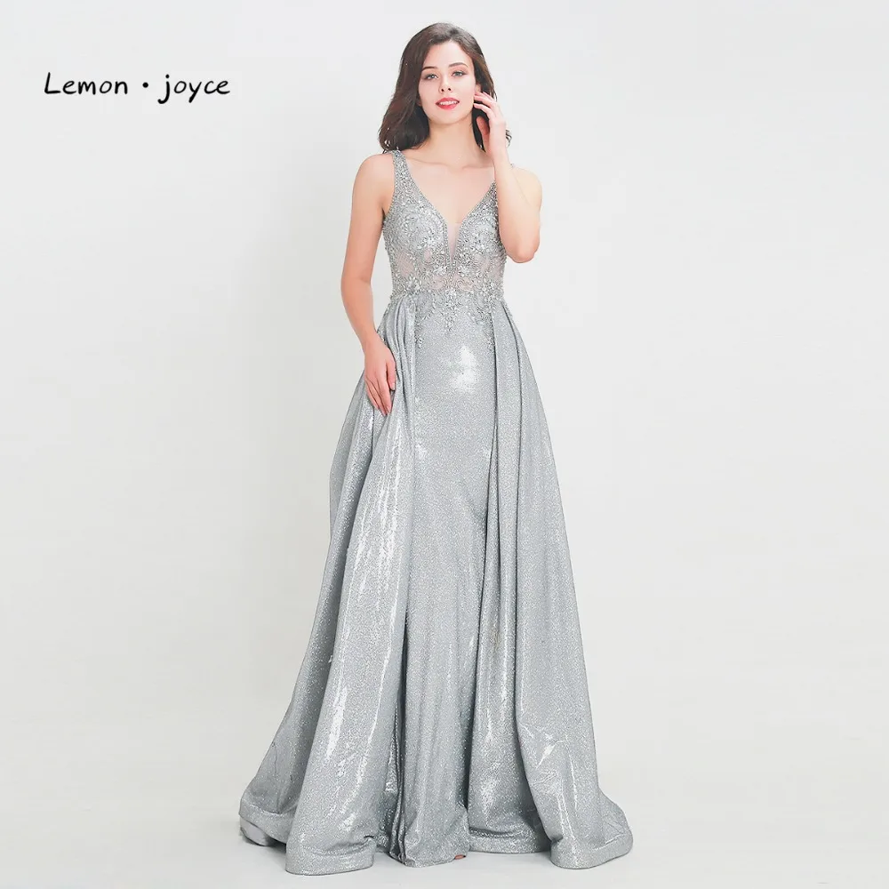 Женское длинное вечернее платье Lemon joyce блестящее платье-трапеция без рукавов с