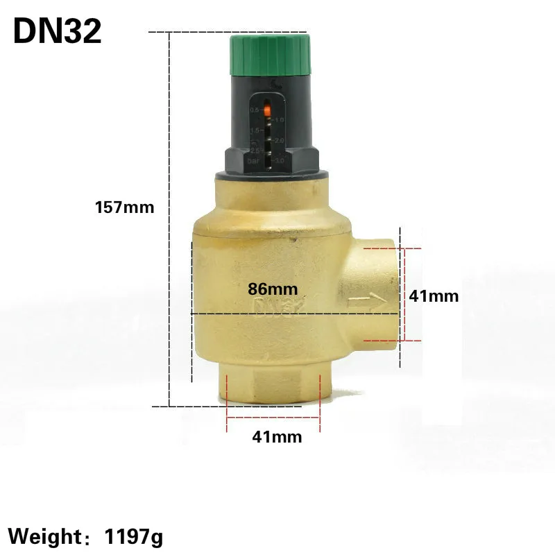 DN20/25/32 pressure differential bypass valve Adjustable automatic value Self contained proportional 1.0 3.0 bar | Обустройство дома