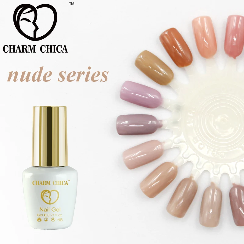 Шарм Чика Обнаженная УФ гель лак для ногтей 6 мл бежевый Лаки Soak Off Гель Nagellack Vernis