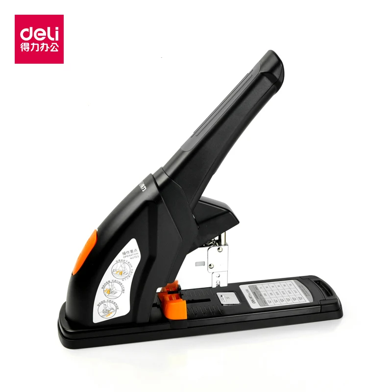 Deli 0386 heavy duty stapler office supplier for 120 papers/70g paper with 23/6-23/13 staple retail paking