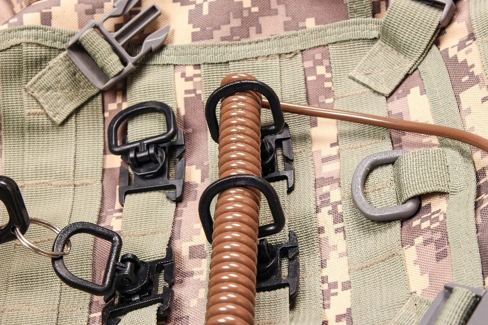 Bushcraft 5 шт. Тактический 360 Вращение d-образное кольцо зажимы MOLLE лямки крепления рюкзаки EDC