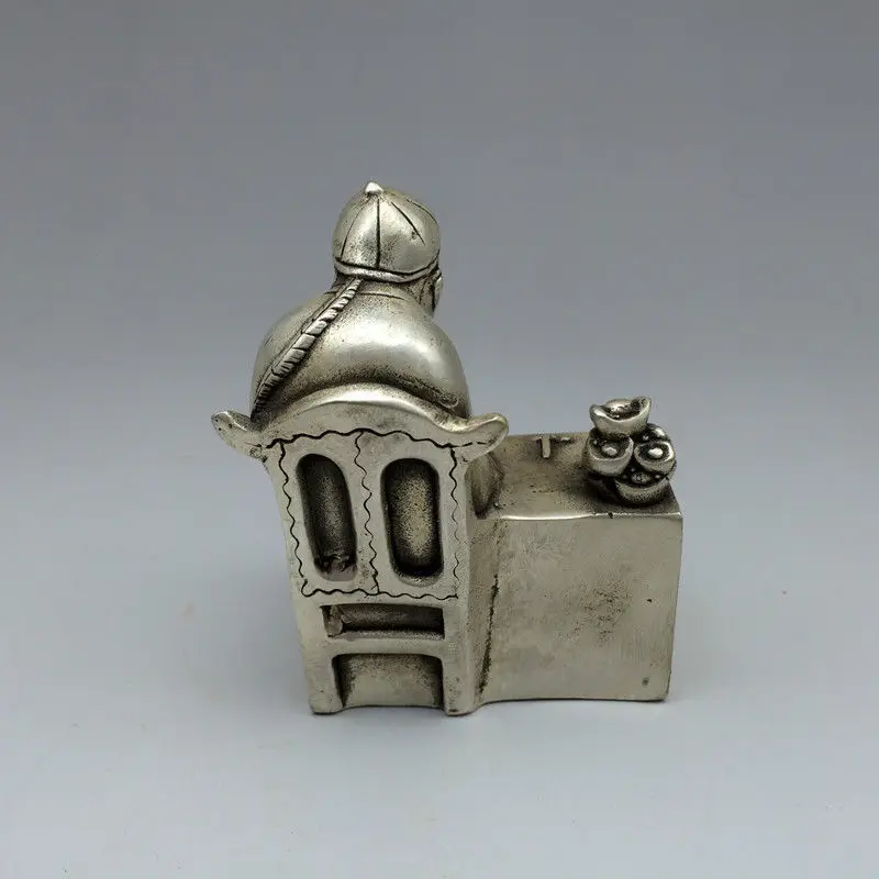 S0429 Китайская народная Бронзовая статуя богатого человека и бюджет|statue|statue bronze |