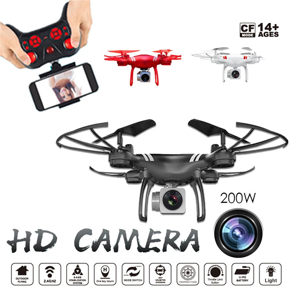 Phoota 2 4 GHz 4CH 6-осевой WIFI FPV HD 2.0MP камера фото набор высота g-сенсор приложение