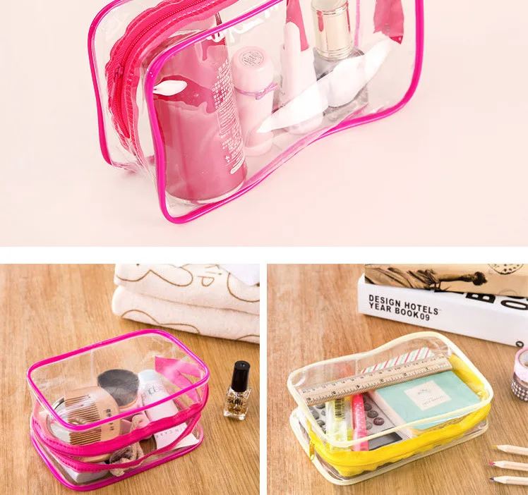 3 шт. прозрачный водонепроницаемый косметический контейнер органайзер