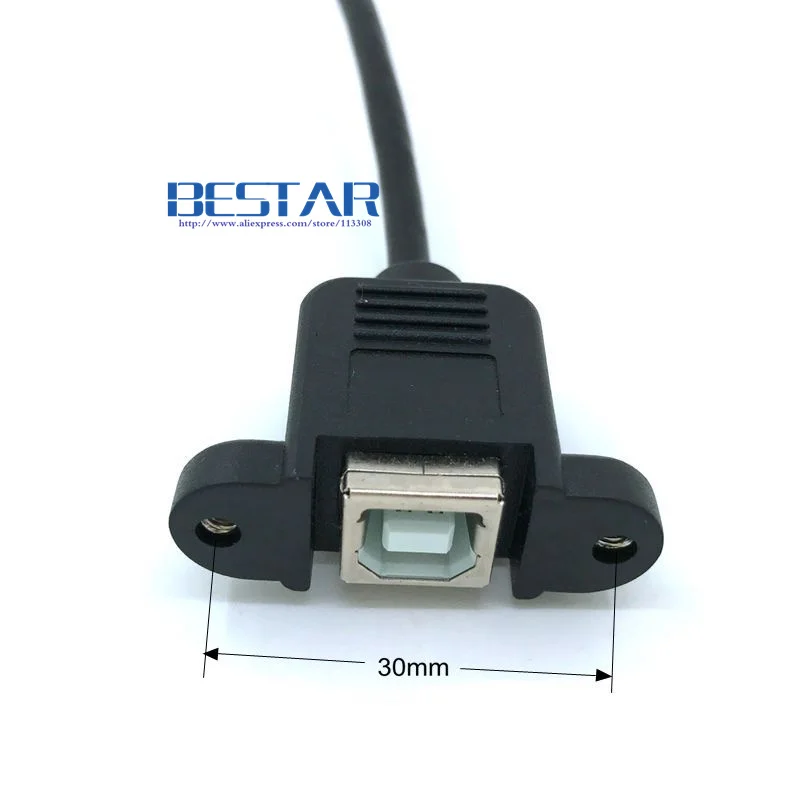 Micro USB 5pin штекер к 2 0 B Тип гнездовой Соединительный кабель 30 см 50 с панельным