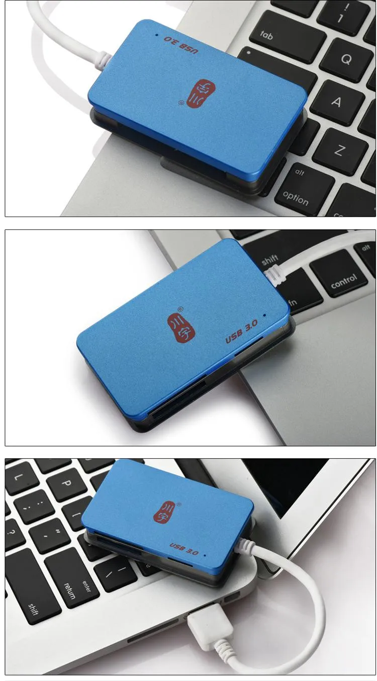 4 в 1 Высокоскоростной USB 3,0 SD Micro SD SDHC TF MS CF кард-ридер для TF карты SD карта MicroSD SDXC MS карта CF адаптер до 128 ГБ