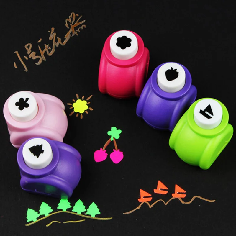 10pcs Christmas Embossing DIY Paper Cutter boy girl scrapbook Shaper device Hole Punch Kids Handmade Craft set gift | Канцтовары для