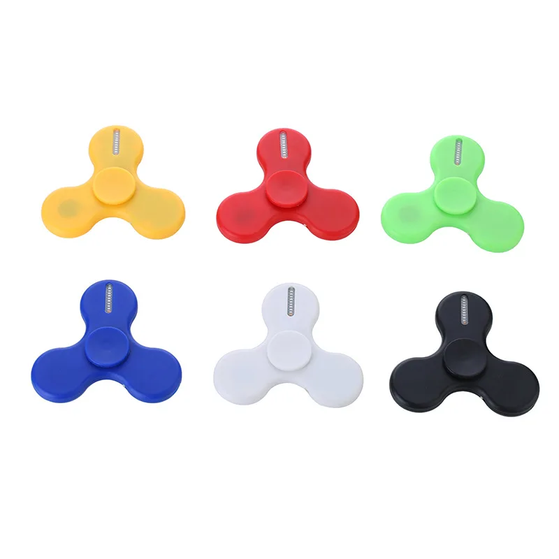 2017 ручной Spinner светятся в темноте флуоресцентный Непоседа счетчик с Зарядное