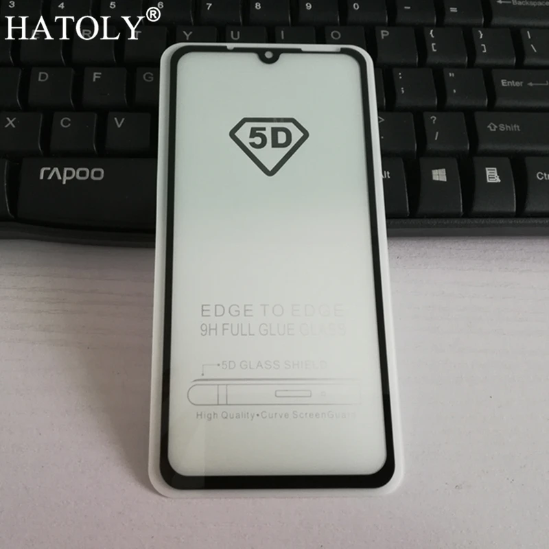 Закаленное стекло HATOLY 5D Xiaomi Mi 9 Mi9 Защитная пленка для экрана полное покрытие