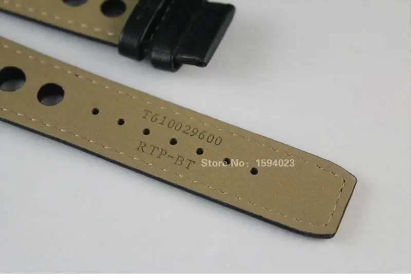 20 мм T044430A PRS516 ремешок для часов Прочный мягкий натуральная кожа T044 ремешок для наручных часов браслет T044417 часы мужская Группа черный