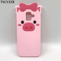 for samsung galaxy a6 2018 case cover cartoon cute pig piglet bow ears soft silicone cases for samsung a6 2018 phone back fundas