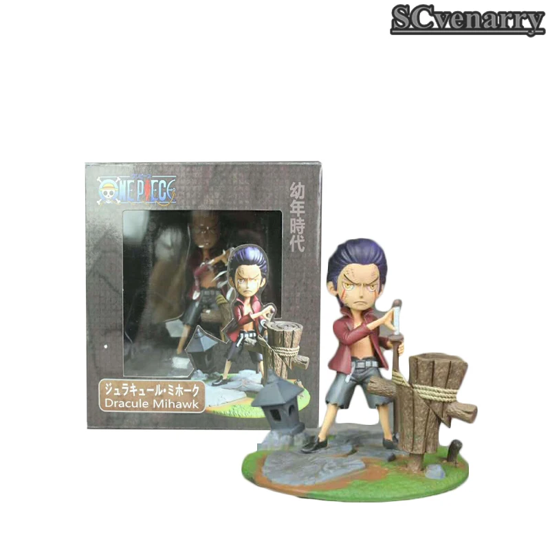 Одна деталь аниме Dracule Mihawk молодых Ver. ПВХ рис Коллекционная модель игрушки 14
