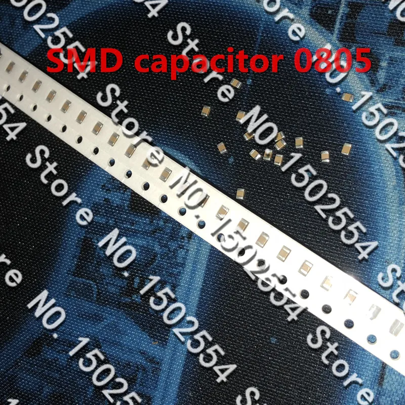

50 шт./лот SMD керамический конденсатор 2012 0805 154K 150NF 100В X7R 10%