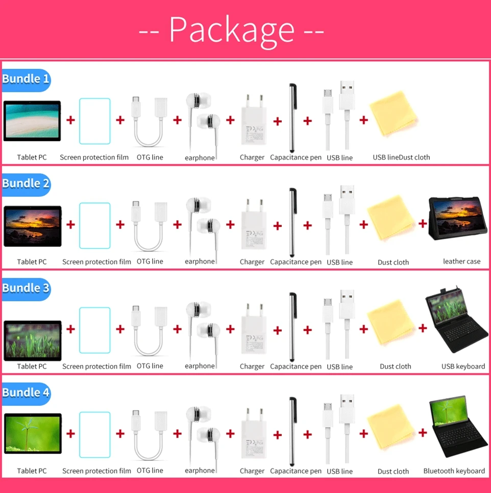 2.5D Tempered Glass Screen 10.1 inch Tablet PC For Google Play Octa Core Phone SIM Card WIFI GPS Tablet Android 8.0 RAM 6GB 16GB