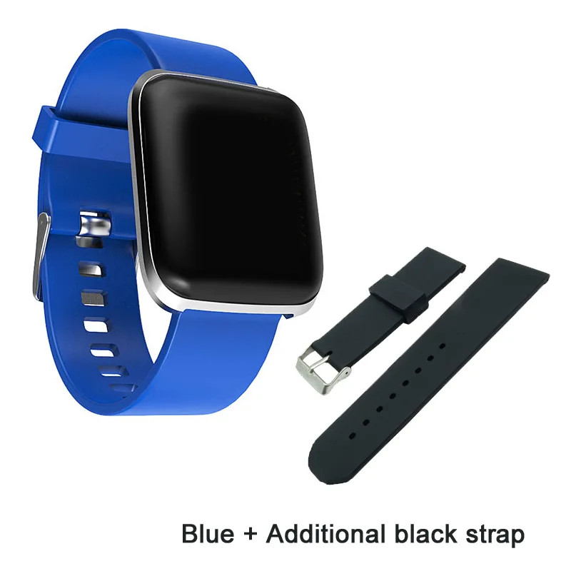 Blue n BK band Смарт-часы VERYFiTEK W5, кровяное давление, кислородный монитор сердечного ритма, фитнес-браслет, спортивные часы для мужчин и женщин, умные часы PK B57 Q9 - Цвет: Blue n BK band