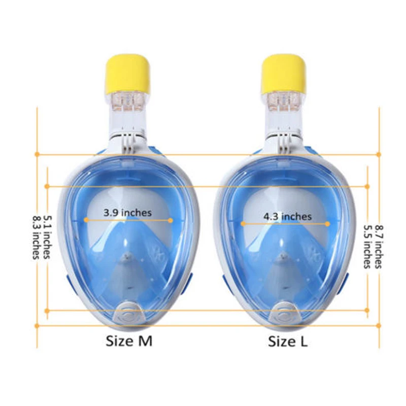 Маски для подводного плавания 2018 безопасные и водонепроницаемые