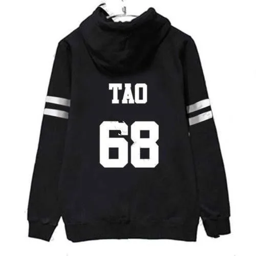 TAO Mainlead Kpop EXO толстовка на молнии Lay Chanyeol пальто свитер Baekhyun Chen Xiumin - Цвет: TAO