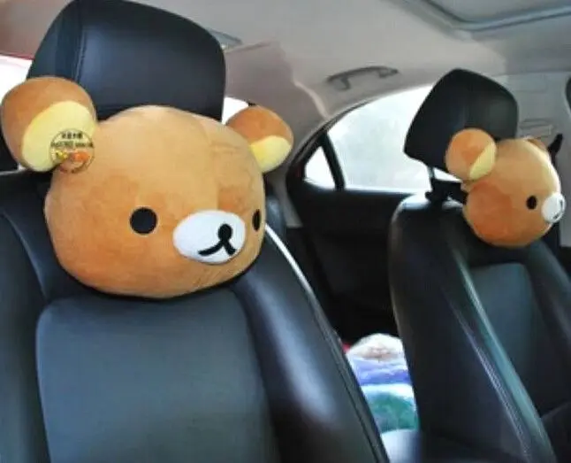Новинка, 1 шт., San-X Rilakkuma, автомобильное сиденье, подушка для головы, подушка, подушка для шеи, подарок