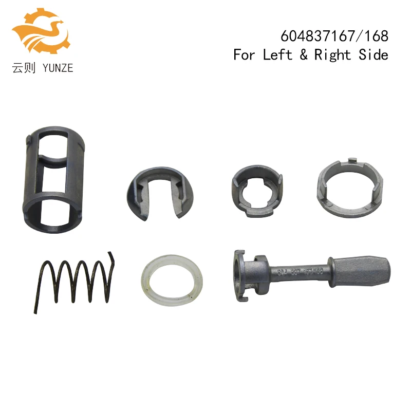 OE 604837167/168 подходит для VW GOLF 4 IV MK4 A6 SKODA FABIA POLO 9N Ремонтный комплект дверного замка для левой и правой стороны Новинка 7 шт