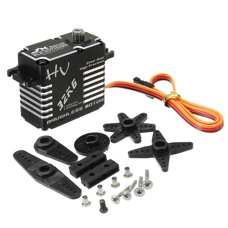 2/4 шт. Servo JX BLS HV7132MG 32 кг 180 градусов HV высокоточный цифровой бесщеточный