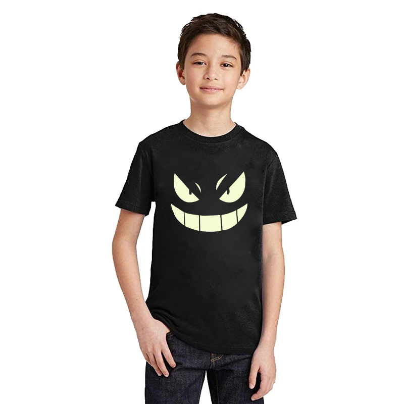 LYTLM Camiseta/футболка с покемонами для мальчиков размеры 10, футболки с короткими рукавами и принтом с животными для девочек Детская неоновая одежда Детские футболки для мальчиков