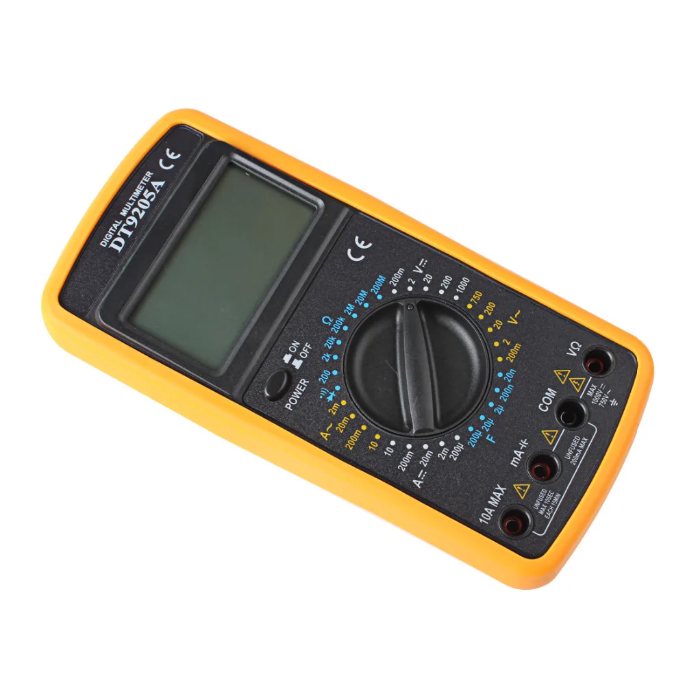 Цифровой мультиметр DT9205A с ЖК-дисплеем вольтметр Омметр амперметр AC/DC тестер