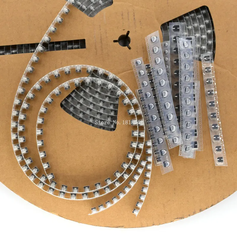 130 шт./лот 1 мкФ Ф-220 мкФ SMD алюминиевый электролитический конденсатор Ассорти комплект, 13 значений* 10 шт = 130 шт набор образцов