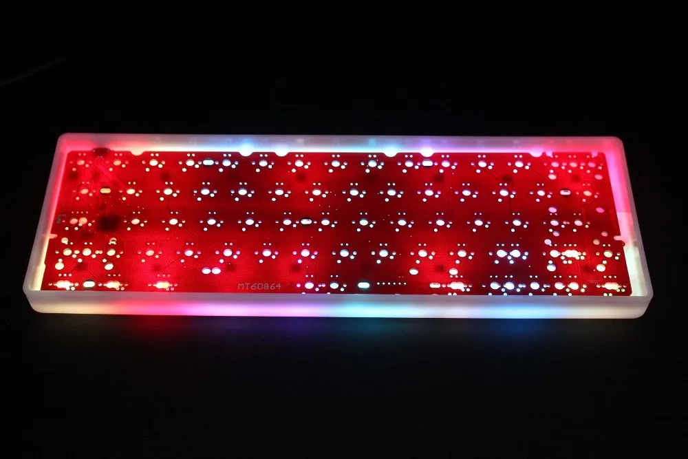 Индивидуальный YMDK CNC акриловый чехол с молоком 60% комплект QMK Полностью