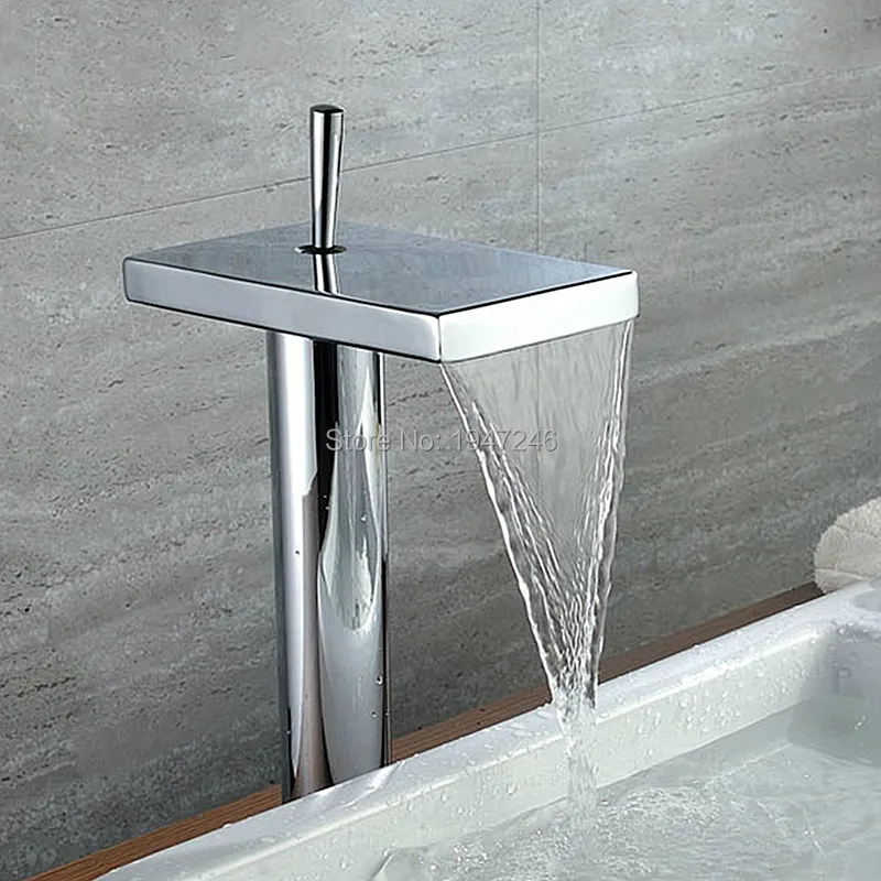 Латунный Смеситель для раковины с одним отверстием водопад|bathroom vessel faucet|vessel