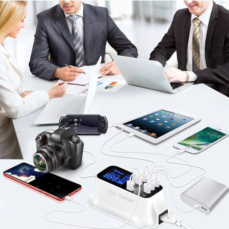 Teamyo Универсальный 8 портовый умный USB адаптер для зарядного устройства со