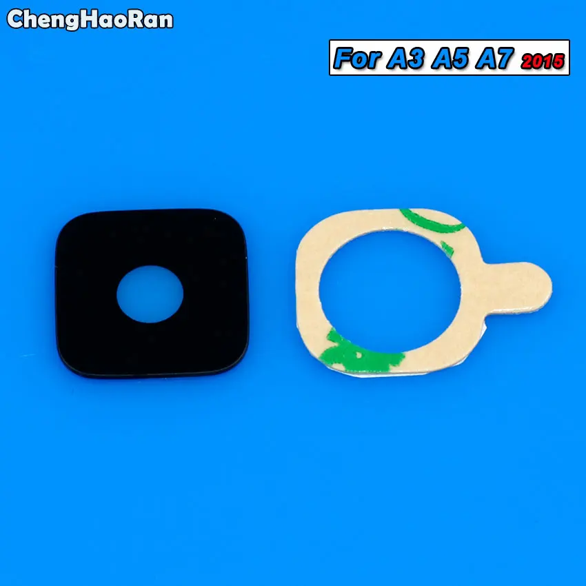 ChengHaoRan 2 шт. стеклянный объектив задней камеры с наклейкой для Samsung Galaxy A3 A5 A7 (2015 2015
