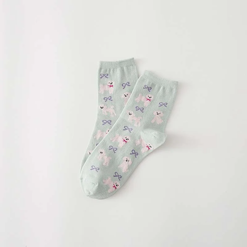 [COSPLACOOL]Kawaii мопс новинка Носки с рисунком женщины Японии собака носки забавные для