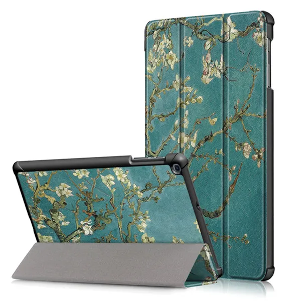 Закаленное стекло протектор экрана + PU чехол для samsung Galaxy Tab A 10 1 2019 T510 T515 SM