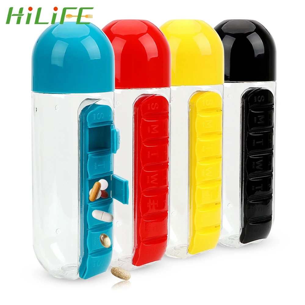 HILIFE 600 мл Спортивная велосипедная пластиковая бутылка для воды фруктов лимона