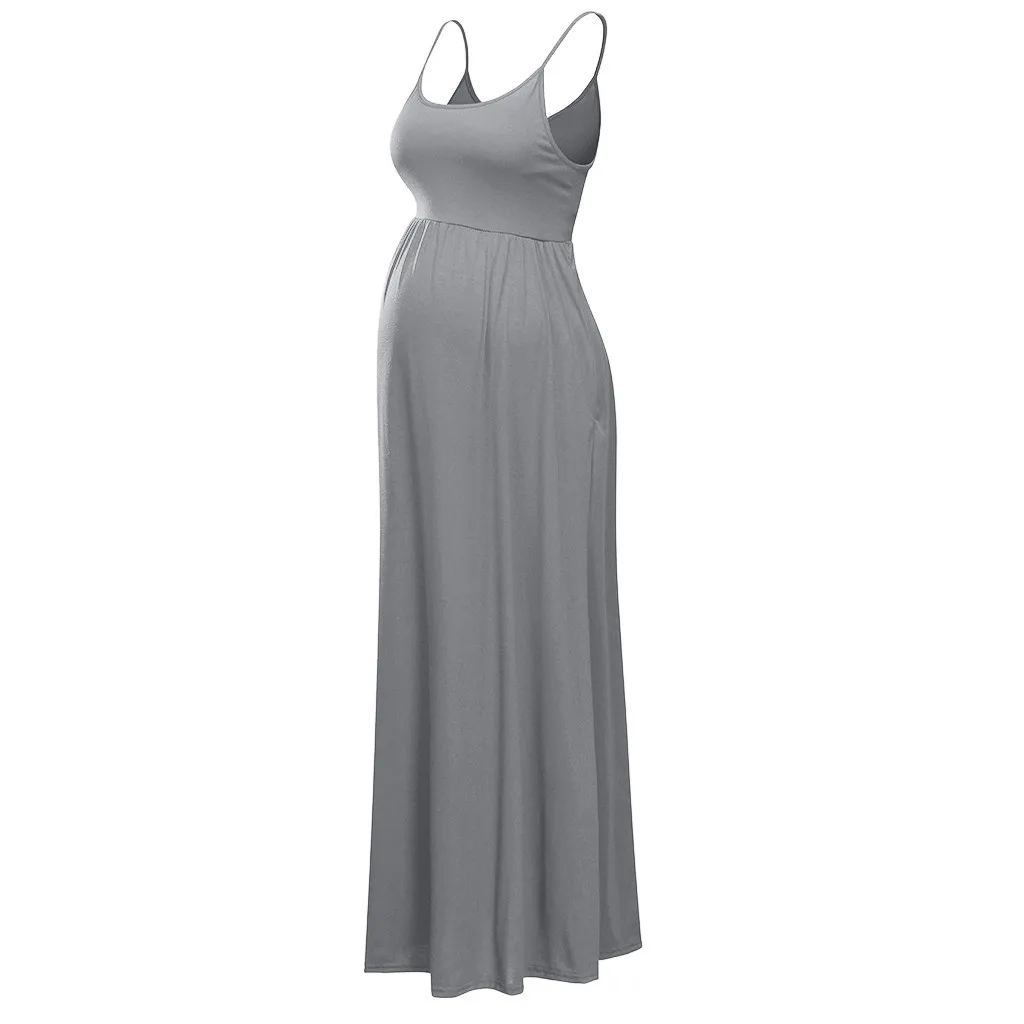 SAGACE Pregnant Dress Maternity Solid Sleeveless Breastfeeding Dresses Sexy Casual Daily Women Nursing | Мать и ребенок
