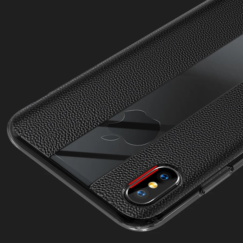 Ультра-тонкий мягкий силиконовый кожаный чехол для iPhone 7 8 плюс роскошный