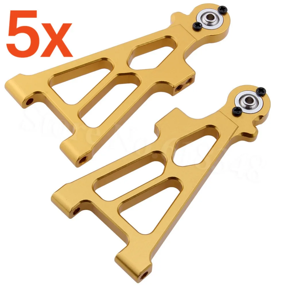 

5 Pairs Aluminum Front Lower Susp Arm 2P (L/R) For Himoto Tanto E10XB E10XBL RC Car 33202 (33202G) Wholesale