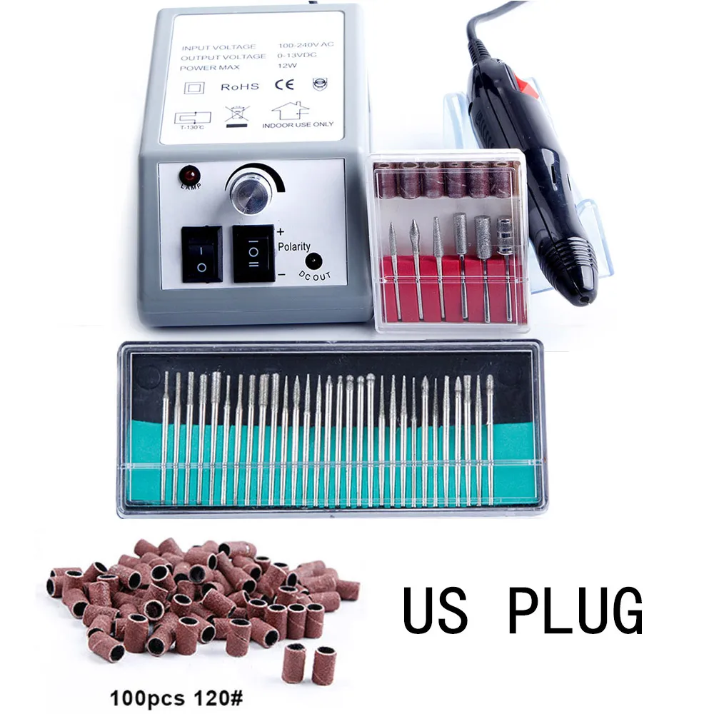 ZH1430HUS-120 Фрезерный станок для маникюра и педикюра аппарат для маникюра фреза Набор гель удаление Электрический Полирующий гвоздь дрель - Цвет: ZH1430HUS-120