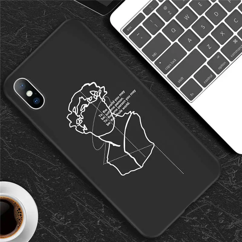 3414 Силиконовый чехол Lovebay для iPhone 6, 6 s, 7, 8 Plus, X, XR, XS, Max, 5S, SE, мягкий чехол для телефона, луна, звезды, планета, задняя крышка, чехол для iPhone X - Цвет: 3414