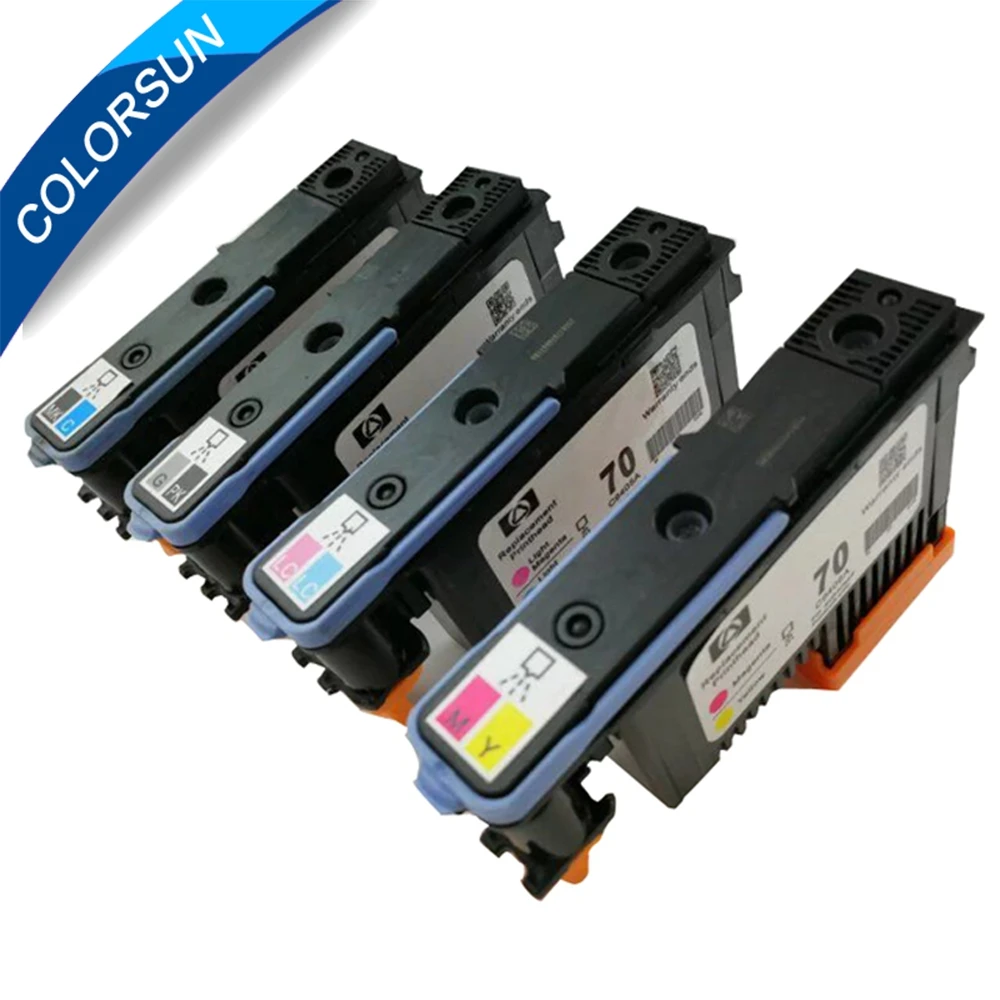 Отремонтированный 4 шт для hp 70 Печатающая головка Designjet Z2100 Z5200 Z5400 B9180 печатающая