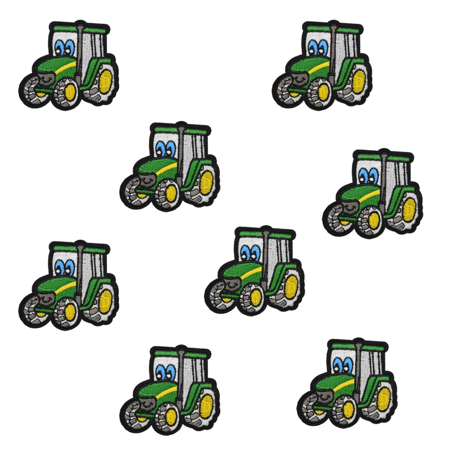 10 шт. нашивки значки для трактора одежды железные вышитые аппликация утюжок